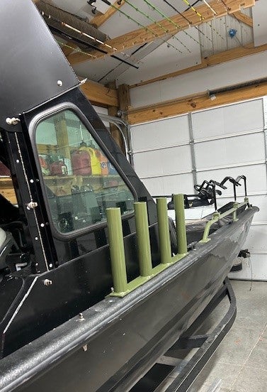 SeaArk 23 Degree Rail Rocket Tubes | Spread Em Planer Boards